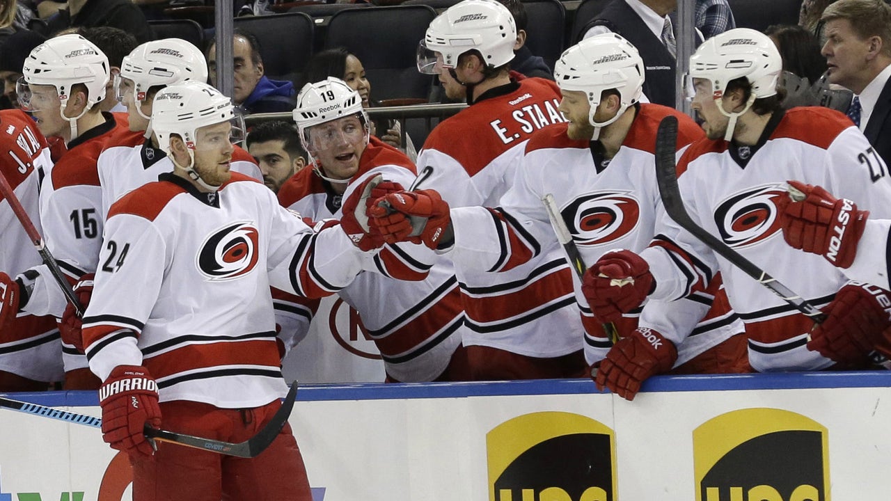 Hurricanes wrap winning month with loss to Rangers